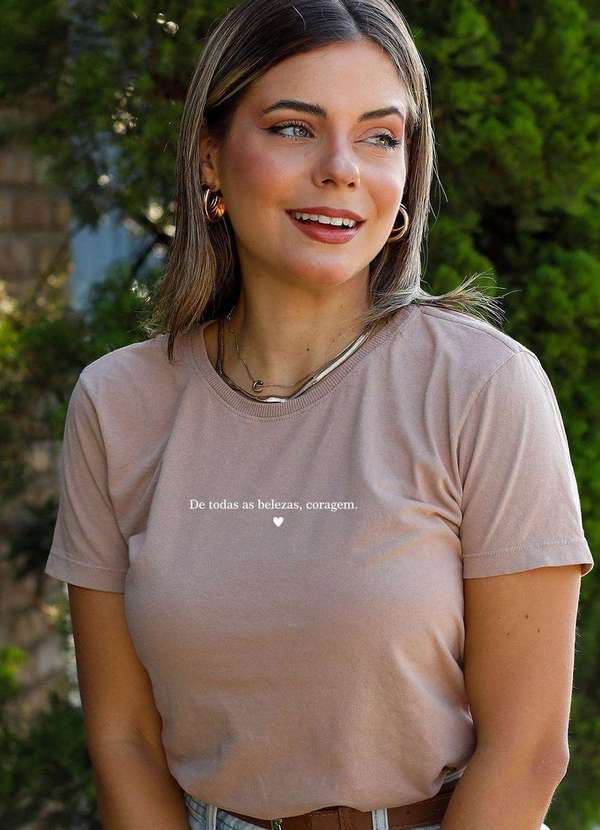 Cianitas - T-Shirt Chocolate de Todas as Belezas Marrom