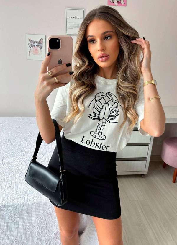 Cianitas - T-Shirt Over Off Lobster Bege