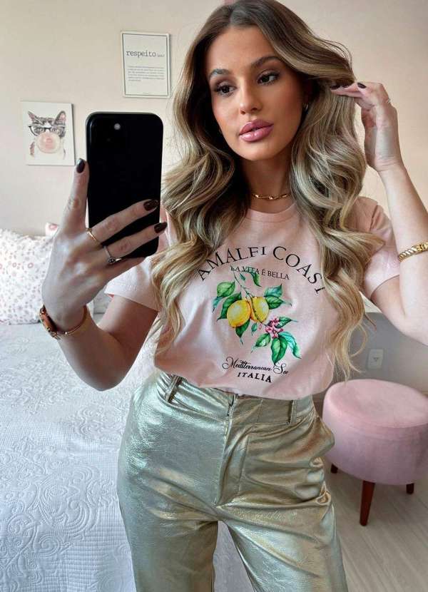 Cianitas - T-Shirt Salmão Siciliano Rosa 3