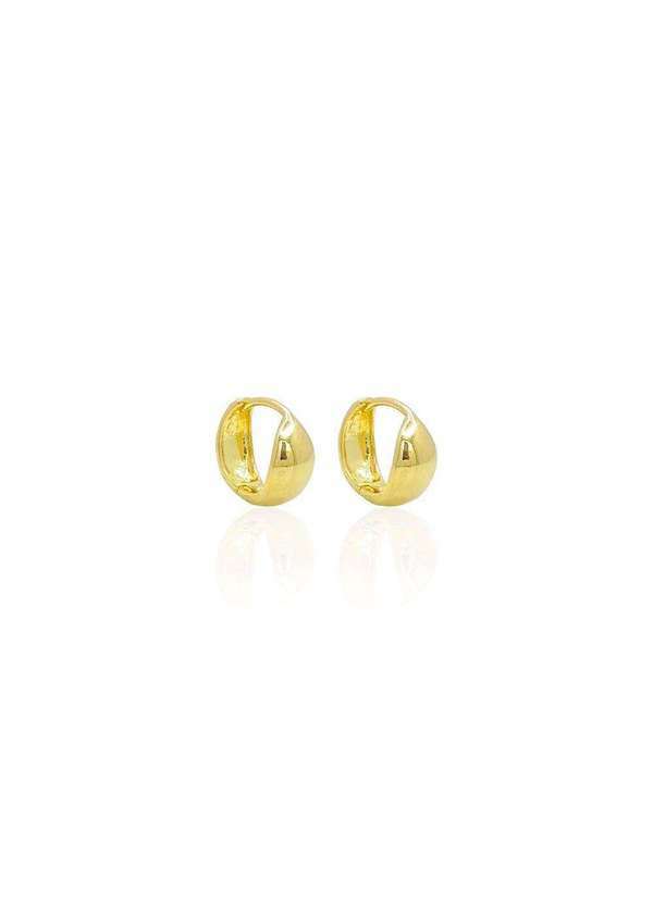 Mônica Rizzi - Argolinha Lisa Pequena Banhada em Ouro 18k Dourado
