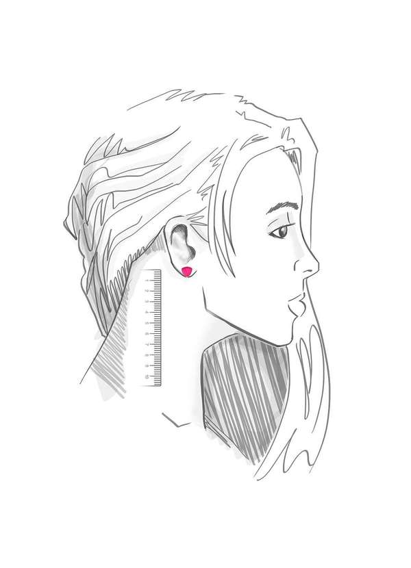 Mônica Rizzi - Brinco com Cristal Triangular Fusion Banhado em Rodio Prata 2