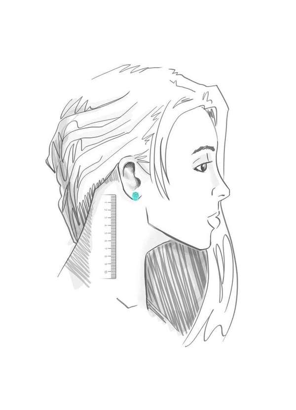 Mônica Rizzi - Brinco Cristal Triangular Fusion Cor Turmalina Rodio Prata 3