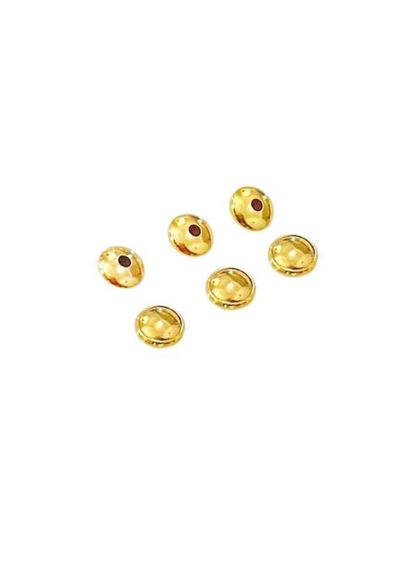 Mônica Rizzi - Kit 3 pares de Tarraxa Baby para Brincos Infantis Banhadas Ouro Dourado