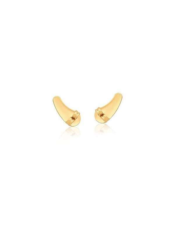 Mônica Rizzi - Par de Tarraxa Ear Cuff Banhada em Ouro 18k Tarracha Semijoia Dourado