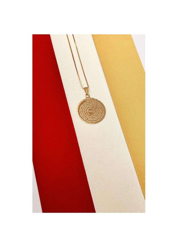 Mônica Rizzi - Colar de Pai Nosso Medio Semijoia Dourado 3