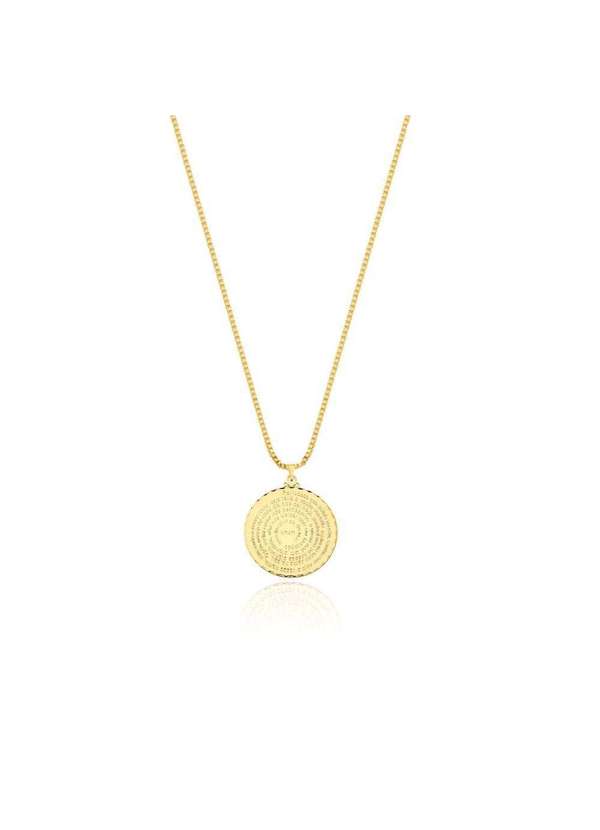 Mônica Rizzi - Colar Pai Nosso Pequeno Semijoia Dourado