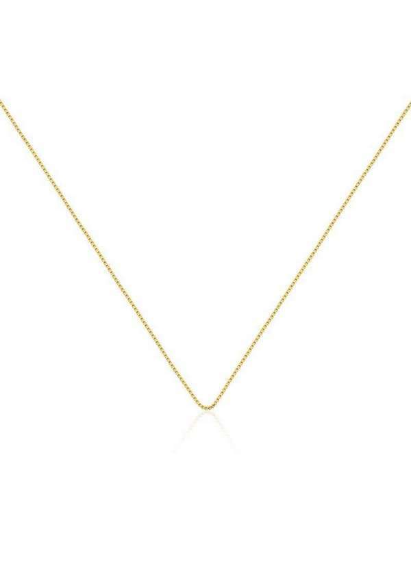 Mônica Rizzi - Corrente Feminina Veneziana Banhada em Ouro 18k Dourado