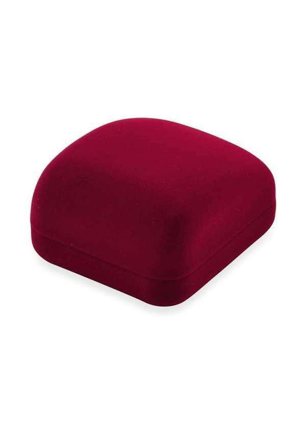 Mônica Rizzi - Caixa de Veludo Vermelho para Anel Solitario Ou Noivado Vermelho
