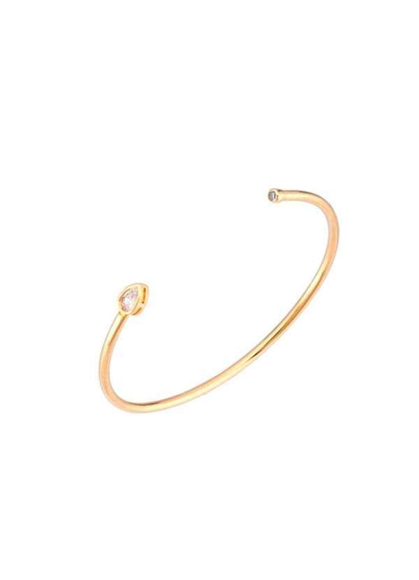 Mônica Rizzi - Bracelete Ponto de Luz Anna Zirconia Banhado Ouro 18k Pulseira Dourado