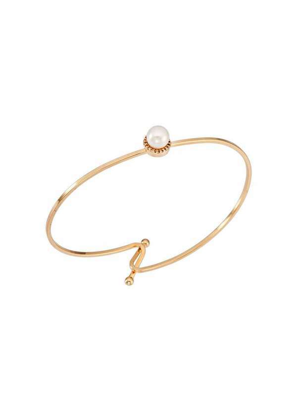 Mônica Rizzi - Pulseira de Perolas Julie Perola Zirconias Banhada Ouro Dourado