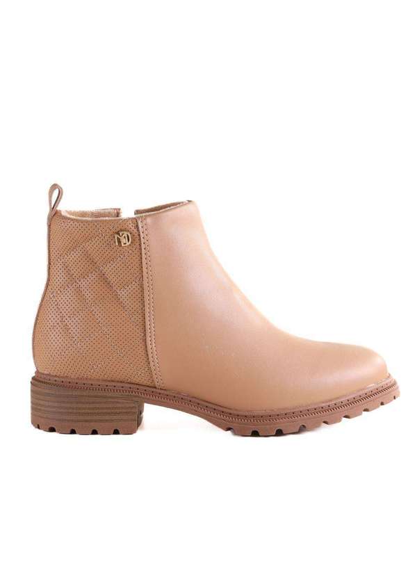 Modare - Bota Feminina Modare Cano Curto 7074106 Tan Bege