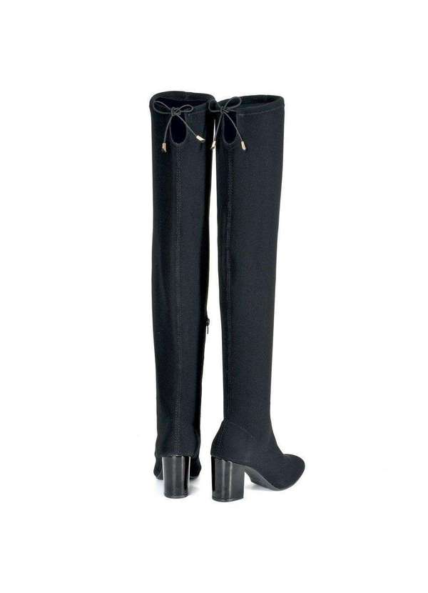 Via Marte - Bota Feminina Over Knee Via Marte 23-2510 Preta Preto 4