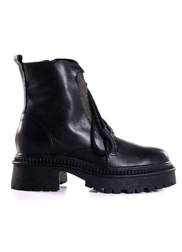 Zariff - Coturno Feminino com Strass Zariff C253 Preto