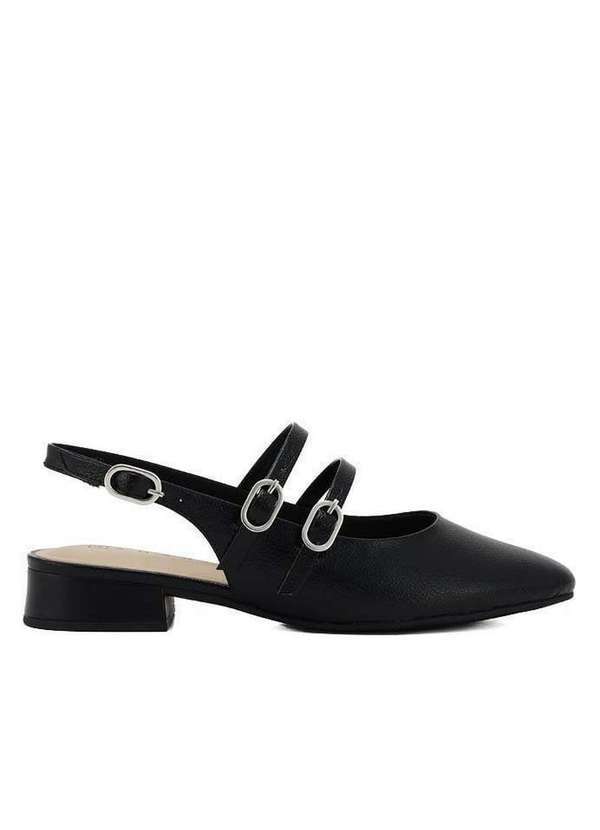 Ramarim - Sapato Feminino Ramarim Slingback Preto Preto