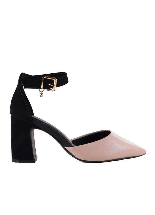 Zariff - Sapato Feminino Zariff 7021-197 Nude/Preto Nude