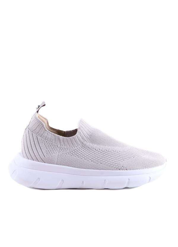 Bebecê - Tênis Bebecê Feminino Slip On T1329-141 Gelo Cinza