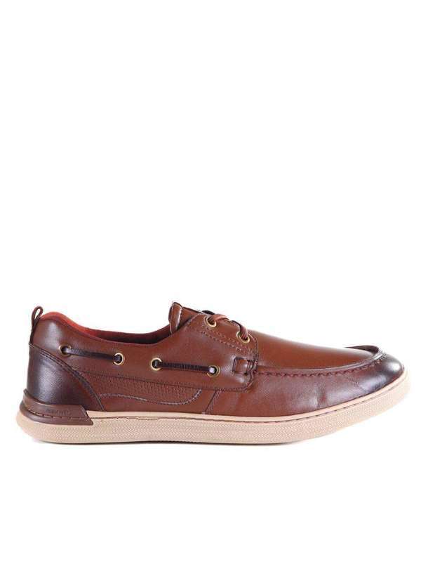 Zariff - Sapatênis Zariff Masculino Casual 62102 Pelica Whiski Marrom