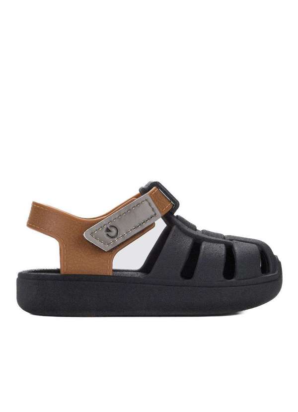 Cartago - Sandália Grendene Infantil Oslo 12118. Preto/Castor Preto