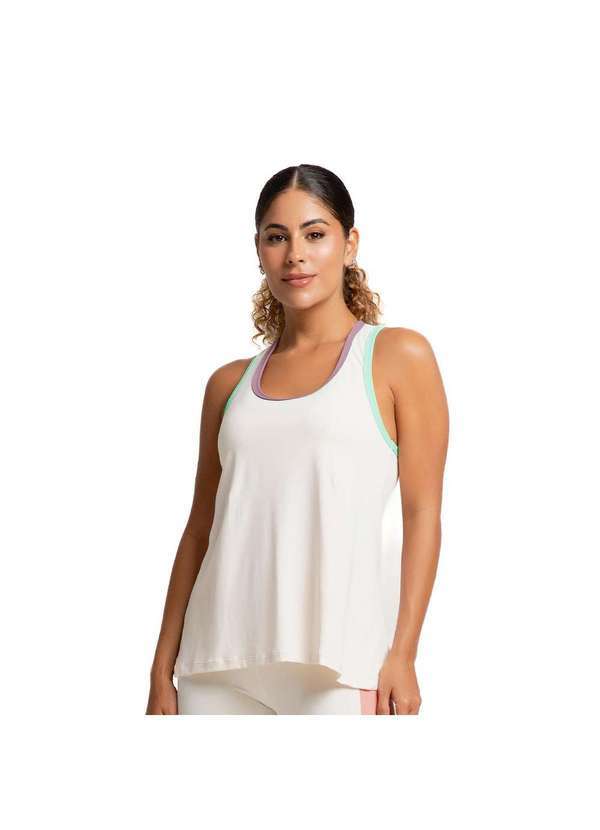 Massam Fitness - Regata Feminina Poliamida Organic Branco