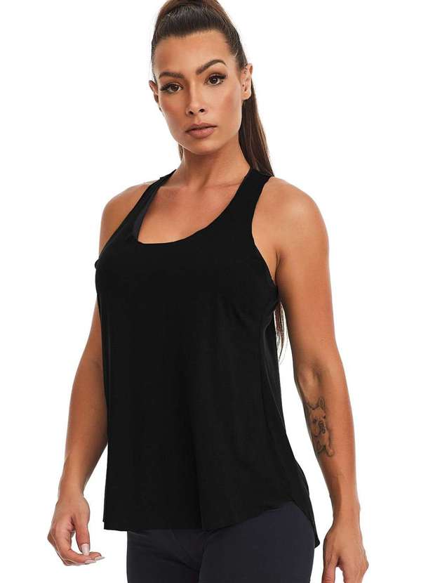 Massam Fitness - Regata Feminina Simbolos Costas Preto