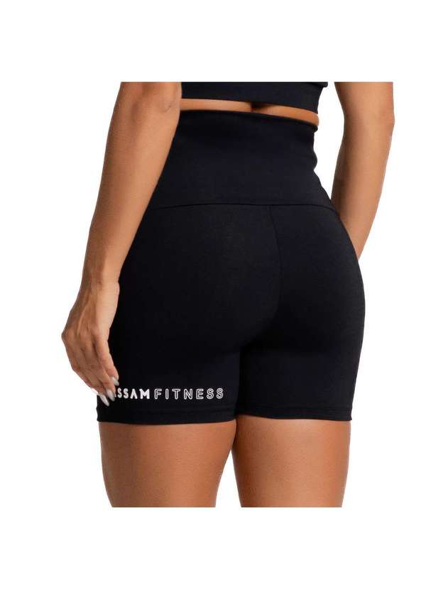 Massam Fitness - Short Feminino Poliamida Silk Preto 3