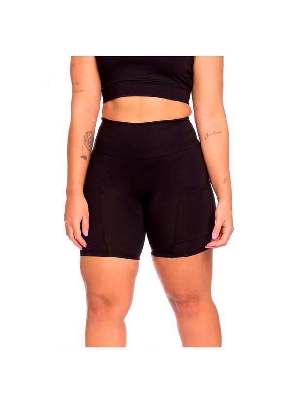 Massam Fitness - Short Practice Bolsos Laterais Preto Massam Fitness Preto