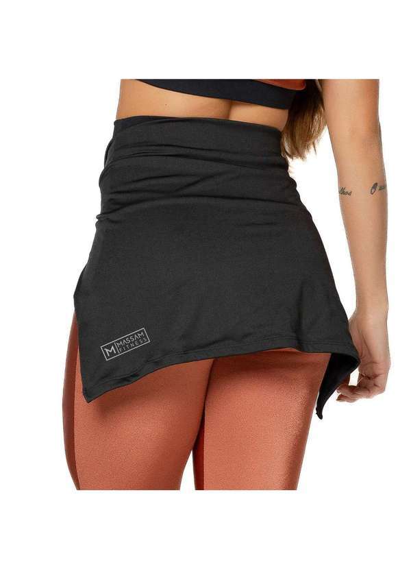 Massam Fitness - Tapa Bumbum Feminino com Faixa para Amarrar Preto