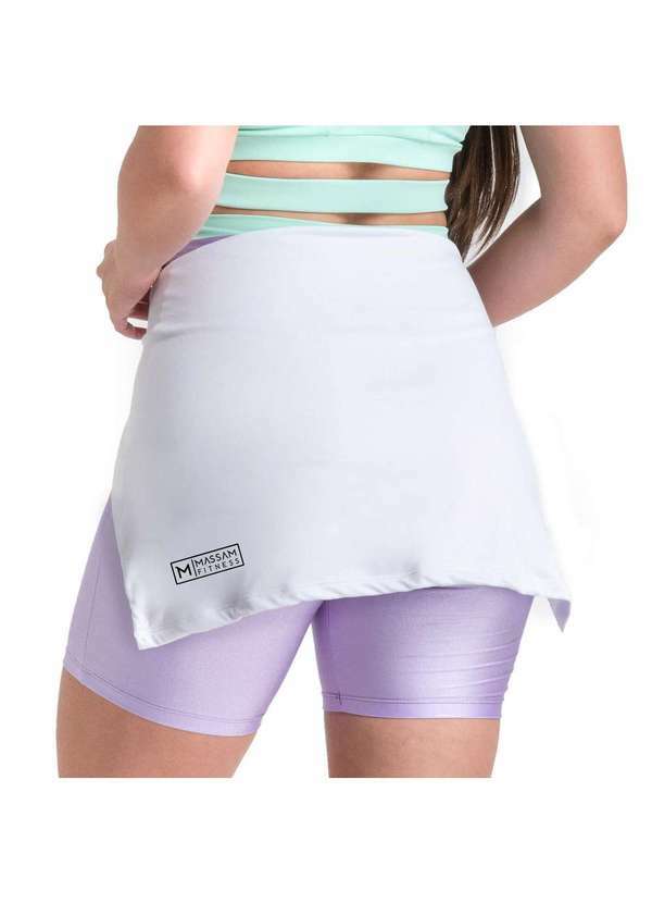 Massam Fitness - Tapa Bumbum Feminino com Faixa para Amarrar Branco