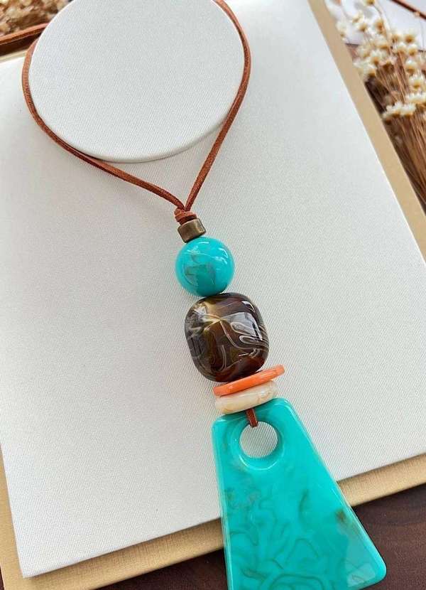 Mellow Brazil - Max Colar Turquesa Azul