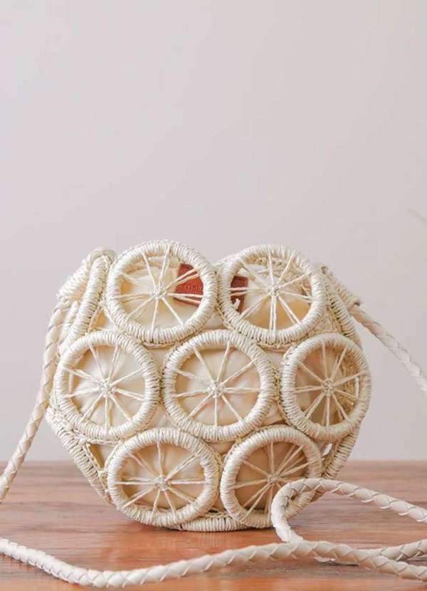 Mellow Brazil - Bolsa de Praia Redonda c/ Alça de Corda e c/ Forro - Hawai Bege 2