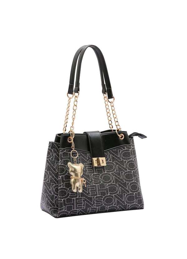 Chenson - Bolsa Feminina Chenson Cg84152 - Preto/Cinza
