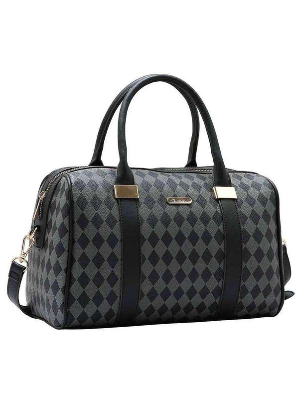 Chenson - Bolsa Feminina Chenson Cg84850 Preto/Cinza 1