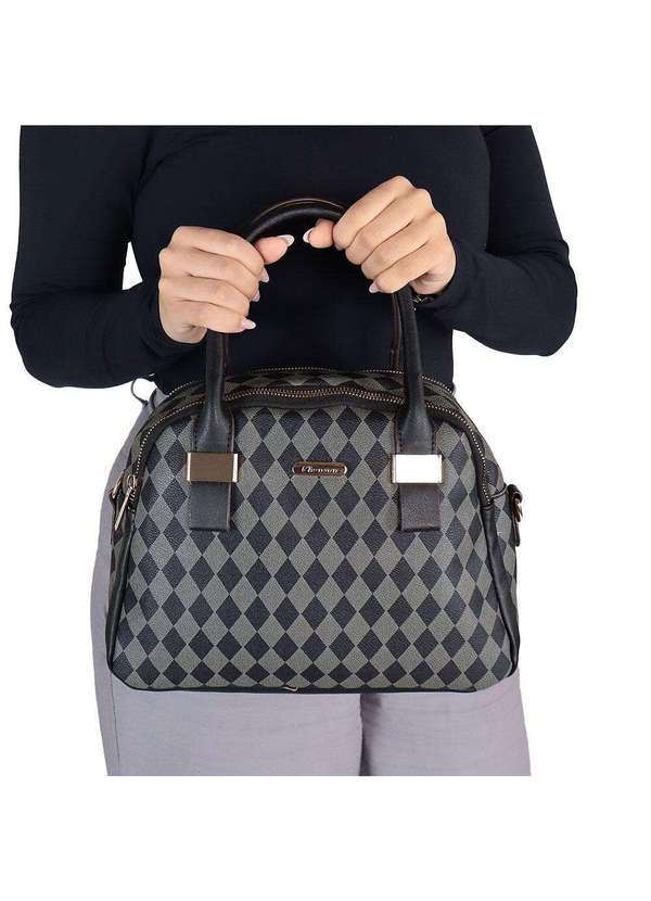 Chenson - Bolsa Feminina Chenson Cg84853 Preto/Cinza 2