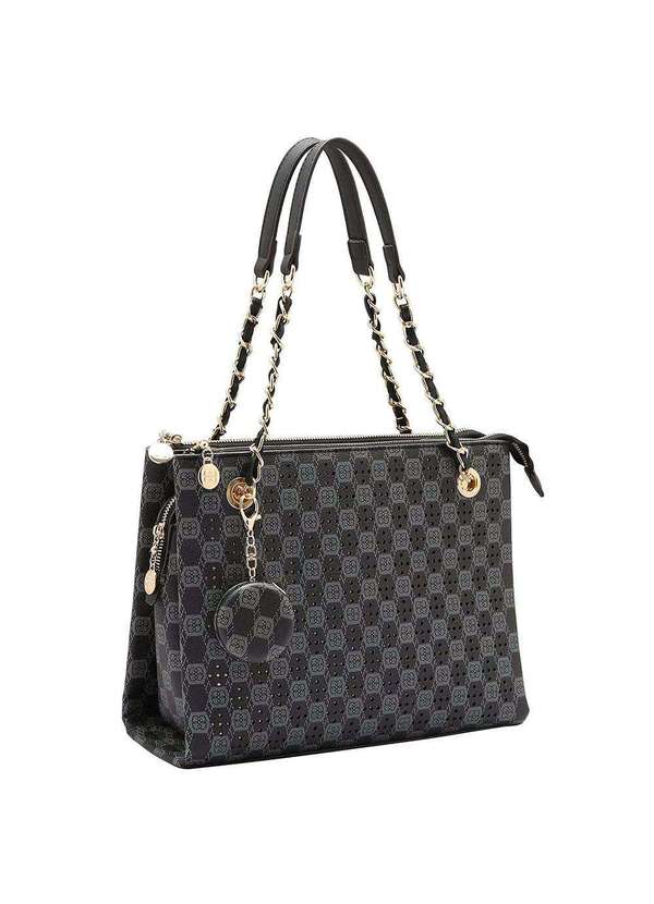 Chenson - Bolsa Feminina Chenson Cg85023 - Preto/Cinza