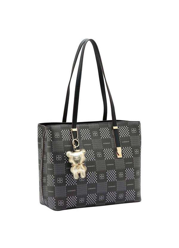 Chenson - Bolsa Feminina Chenson Cg85092 - Preto/Cinza
