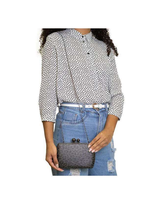 Melamel - Bolsa Feminina Clutch Melamel - M638 - Preto 5