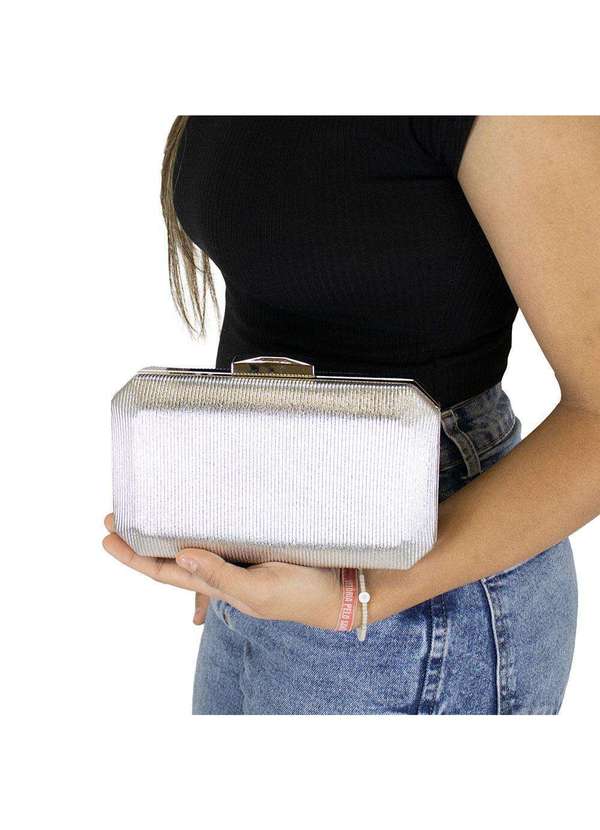 Melamel - Bolsa Feminina Festa Melamel E26 - Prata 2