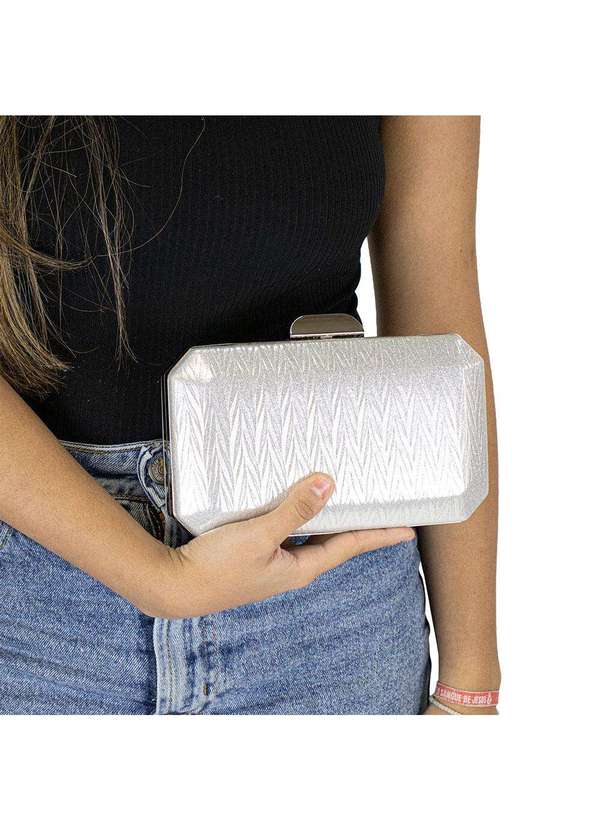 Melamel - Bolsa Feminina Festa Melamel E54 - Prata 2