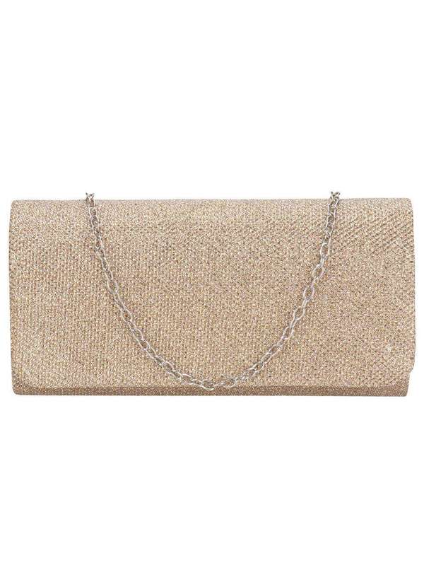 Melamel - Bolsa Feminina Festa Melamel Fs67 - Ouro/Rosado