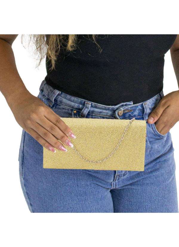 Melamel - Bolsa Feminina Festa Melamel Fs75 Ouro/Rosado 2