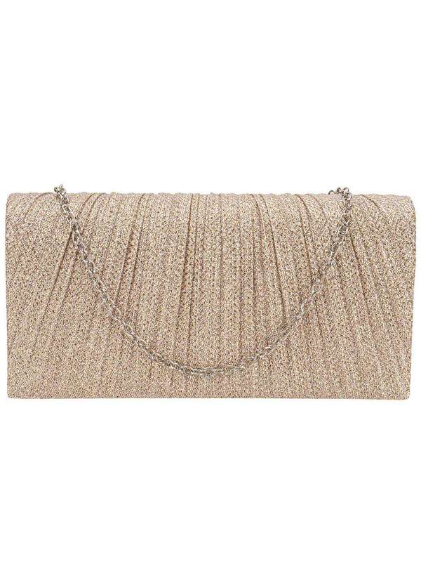 Melamel - Bolsa Feminina Festa Melamel Fs78 Ouro/Rosado