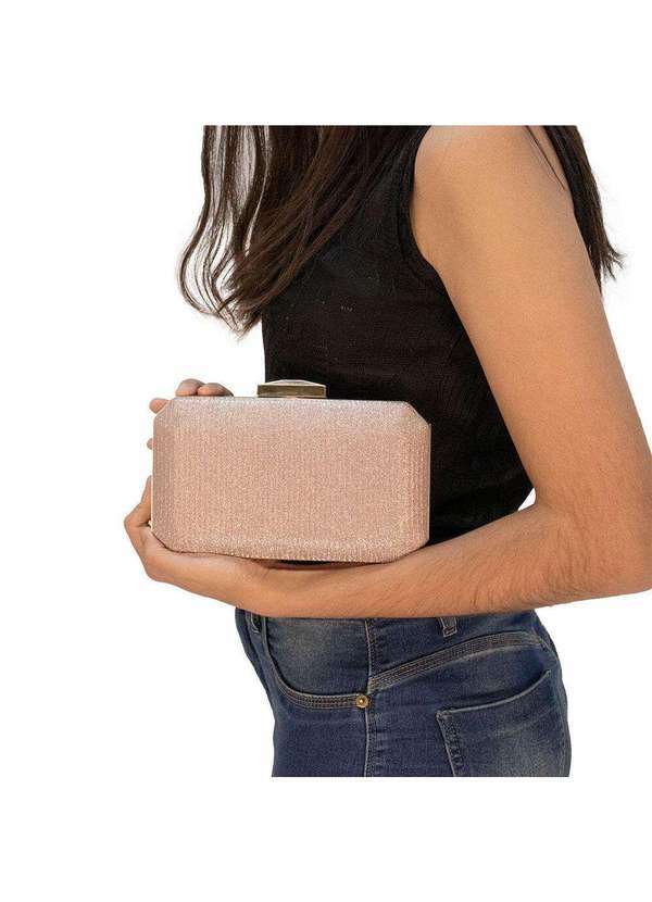 Melamel - Bolsa Feminina Festa Melamel M978 - Ouro/Rosado 2