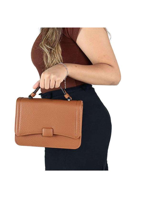 H.e - Bolsa Feminina H.E Q9442 Marrom 2