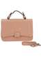 H.e - Bolsa Feminina H.E Q9442 Bege - variação: Rosa