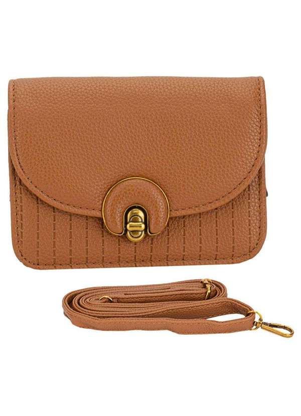 H.e - Bolsa Feminina H.E Sx6027 - Caramelo