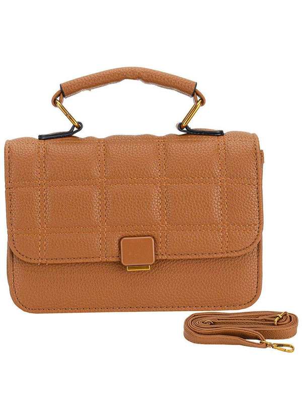 H.e - Bolsa Feminina H.E Sx6030 Caramelo