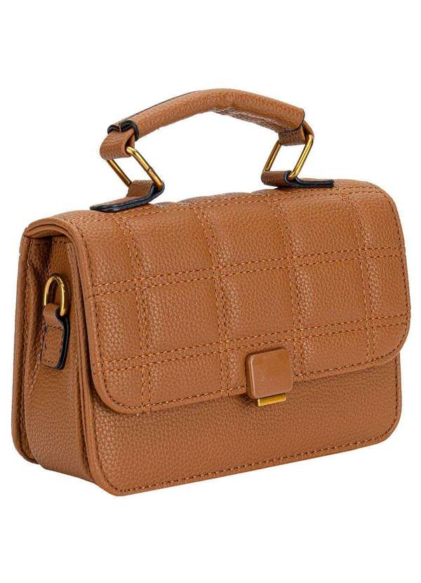H.e - Bolsa Feminina H.E Sx6030 Caramelo 3
