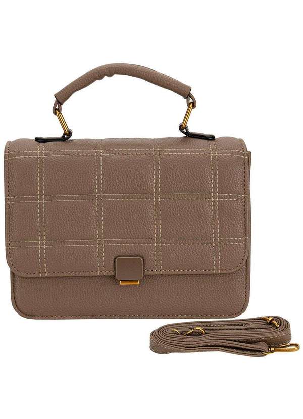 H.e - Bolsa Feminina H.E Sx6030 Taupe