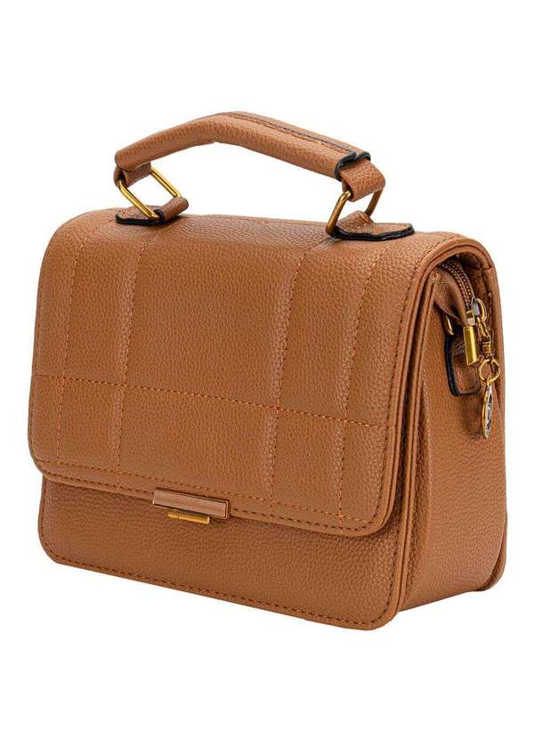 H.e - Bolsa Feminina H.E Sx6033 Caramelo 3