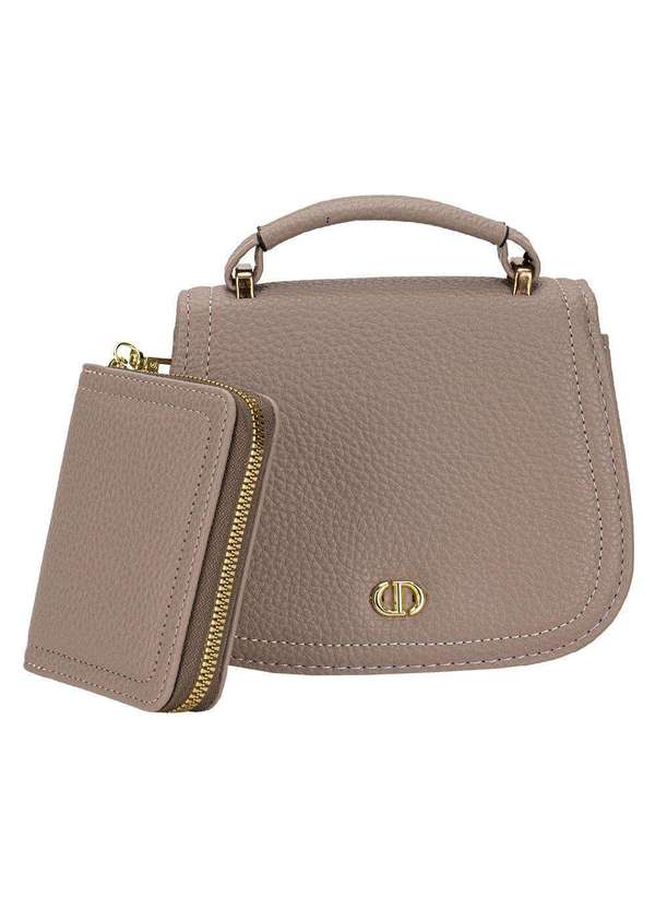 H.e - Bolsa Feminina H.E Ww0118 - Taupe